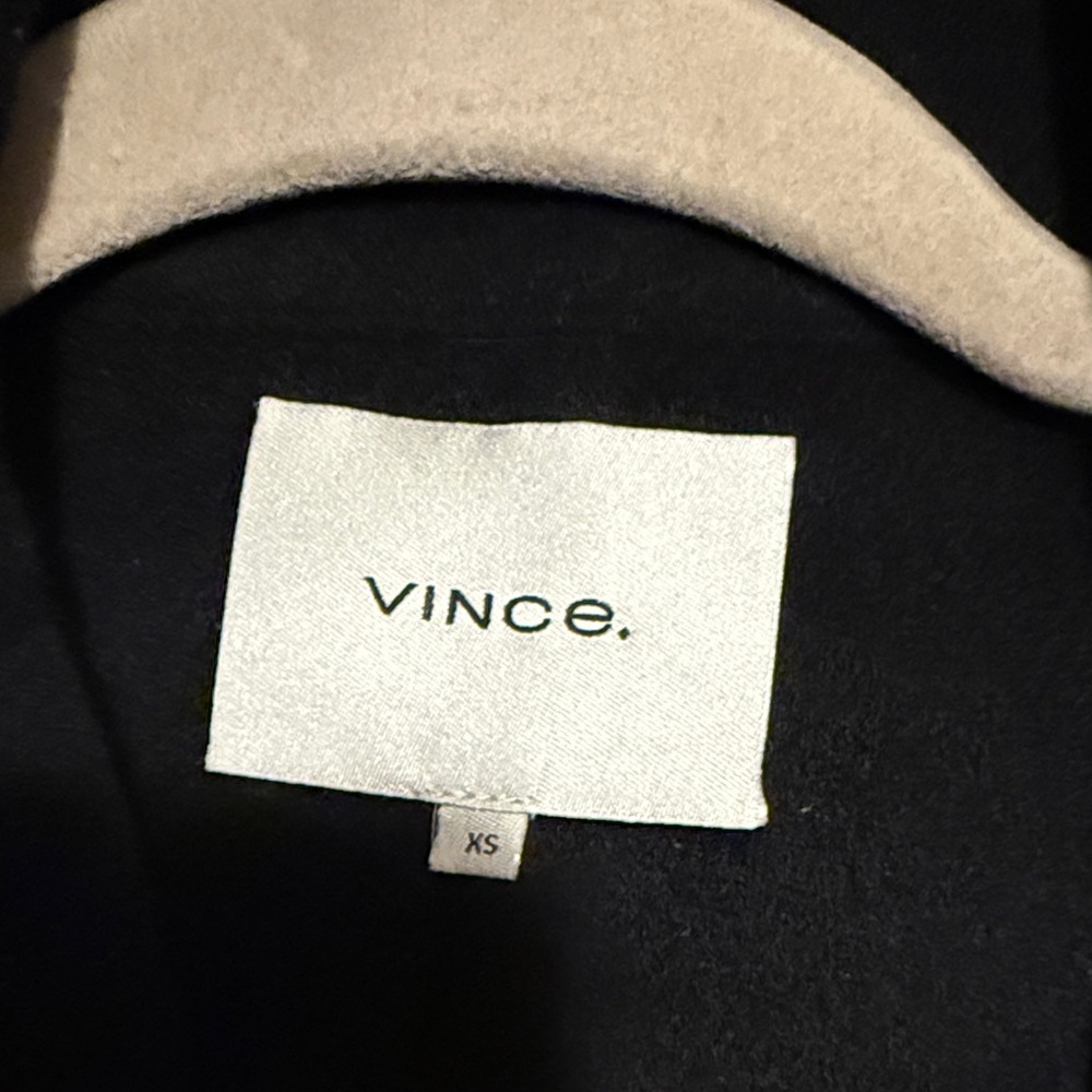 Vince Black Trench Coat - Picture 9 of 9